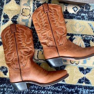 Abilene Brown Leather Cowboy Boots
